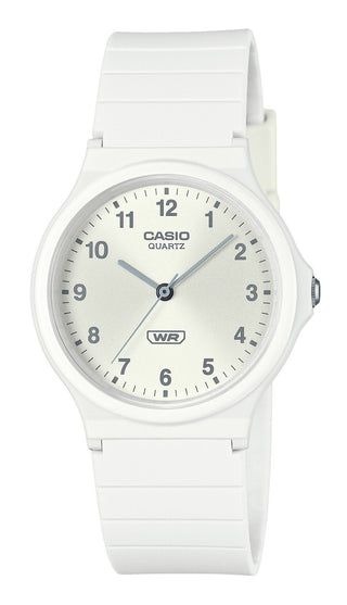 Front view of Casio MQ-24B-7B Mens Watch on white background