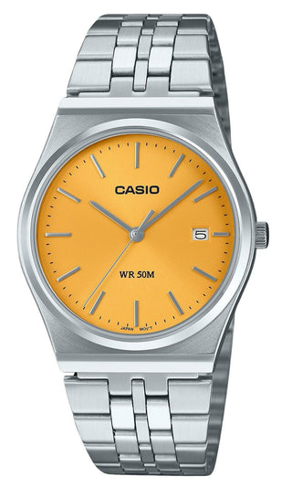 Front view of Casio MTP-B145D-9AV Unisex Watch on white background