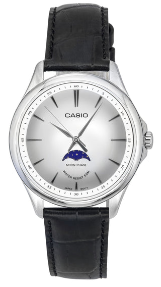 Front view of Casio MTP-M100L-7A Mens Watch on white background