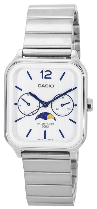 Front view of Casio MTP-M305D-7A Mens Watch on white background