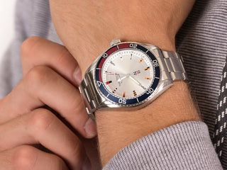 Angle shot of Nautica Chronograph NAPFWS005 Mens Watch on white background