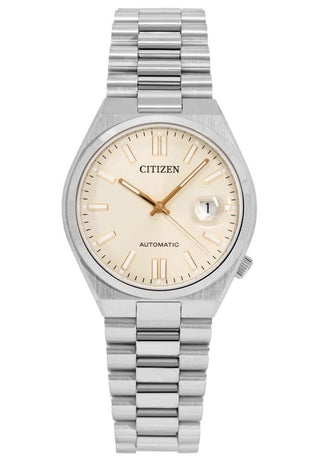 Front view of Citizen NJ0151-88W Mens Watch on white background