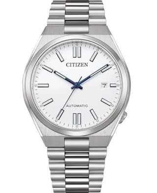 Front view of Citizen Tsuyosa Automatic White NJ0159-86A Mens Watch on white background