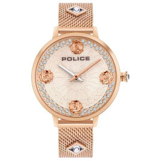 Front view of Police PL-16031MSR_32MM Womens Watch on white background