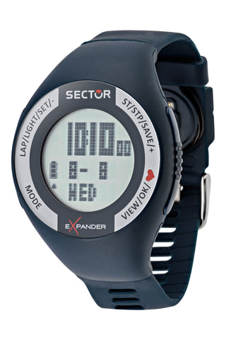 Front view of Sector Cardio R3251473002 Silicone Unisex Watch on white background