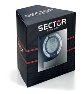 Angle shot of Sector Cardio R3251473002 Silicone Unisex Watch on white background