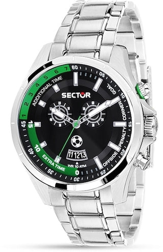 Front view of Sector Master Soccer R3253505001 Mens Watch on white background