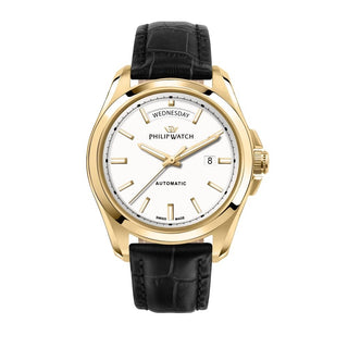 Front view of Philip Watch Amalfi Automatic R8221218003 Mens Watch on white background