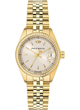 Front view of Philip Watch Caribe R8253597521 Womens Watch on white background