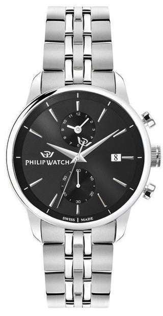 Front view of Philip Watch R8273650002- Mens Watch on white background