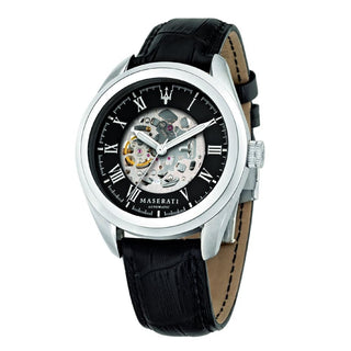 Front view of Maserati Traguardo R8821112004 Mens Watch on white background
