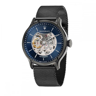 Front view of Maserati Epoca Automatic R8823118007 Mens Watch on white background