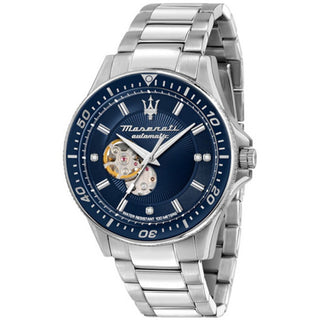Front view of Maserati Sfida R8823140007 Mens Watch on white background