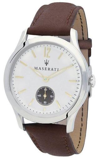 Front view of Maserati R8851125001- Mens Watch on white background