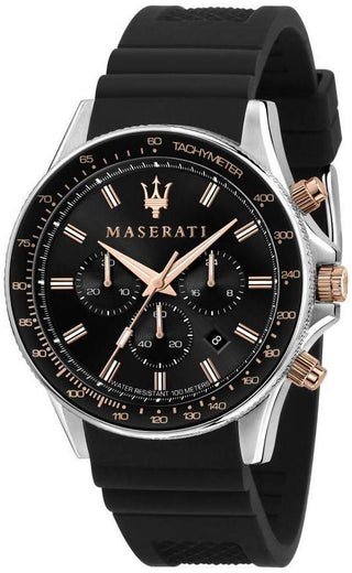 Front view of Maserati R8871640002- Mens Watch on white background