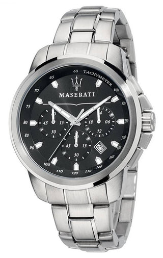 Front view of Maserati R8873621001- Mens Watch on white background