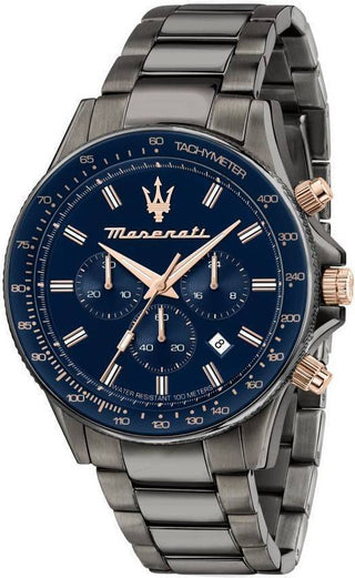 Front view of Maserati R8873640001- Mens Watch on white background