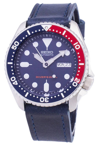 Front view of Seiko SKX009K1-VAR-LS13 Mens Watch on white background