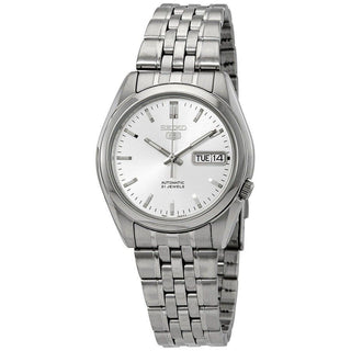 Front view of Seiko SNK355K1 Mens Watch on white background