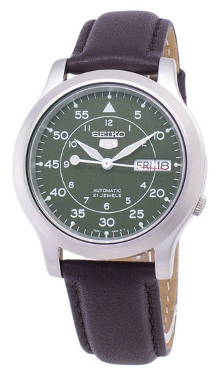 Front view of Seiko SNK805K2-VAR-SS4 Mens Watch on white background