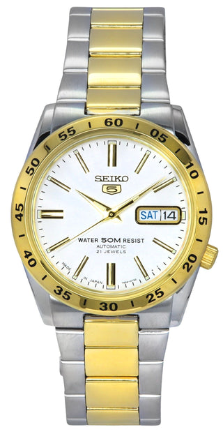 Front view of Seiko SNKE04J1 Mens Watch on white background