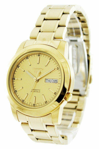 Front view of Seiko SNKE56K1 Mens Watch on white background