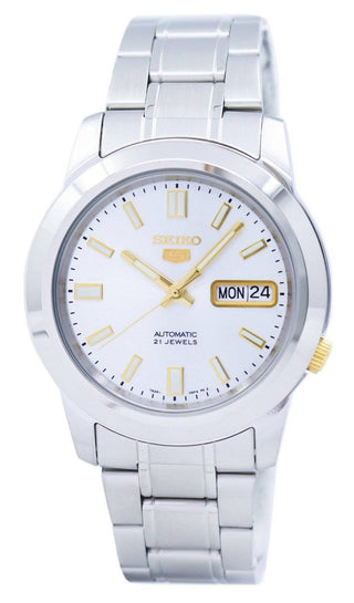 Front view of Seiko SNKK09K1 Mens Watch on white background