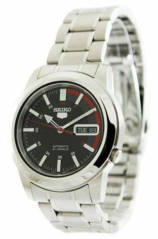 Front view of Seiko SNKK31K1 Mens Watch on white background