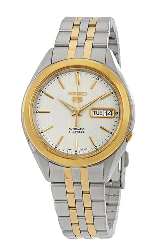 Front view of Seiko SNKL24K1 Mens Watch on white background