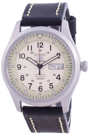 Front view of Seiko SNZG07J1-VAR-LS16 Mens Watch on white background