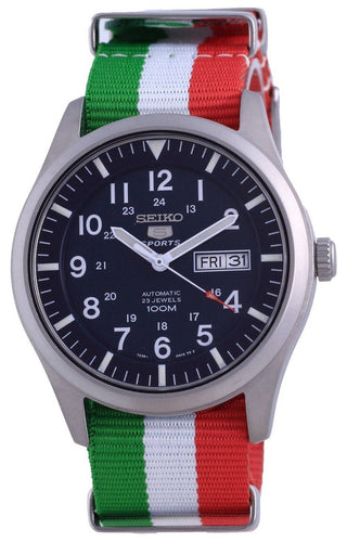 Front view of Seiko SNZG11K1-VAR-NATO23 Mens Watch on white background