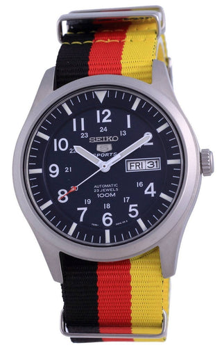 Front view of Seiko SNZG11K1-VAR-NATO26 Mens Watch on white background