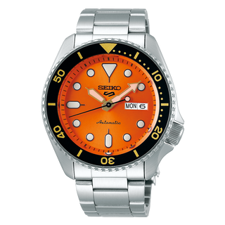 Front view of Seiko 5 Sports SRPD59K1 Watch on white background