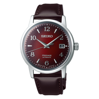 Front view of Seiko Presage SRPE41J1 Mens Watch on white background