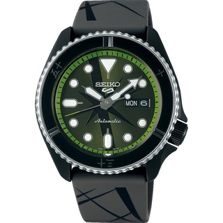 Front view of Seiko One Piece Litimed Edt Zoro Automatic SRPH67K1 Mens Watch on white background