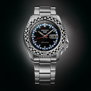 Angle shot of Seiko SRPK67K1 Watch on white background