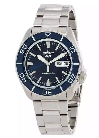 Front view of Seiko SRPK97K1 Mens Watch on white background