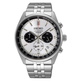 Front view of Seiko SSB425P1 Watch on white background