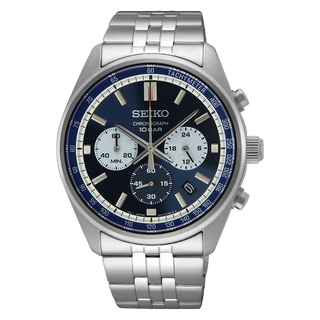 Front view of Seiko SSB427P1 Watch on white background