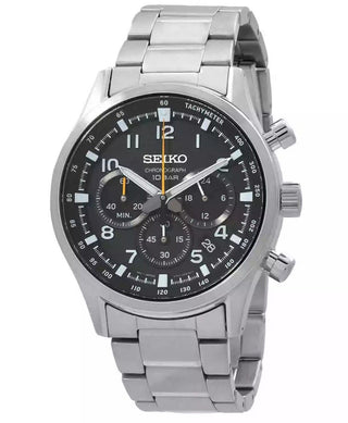 Front view of Seiko SSB447P1 Mens Watch on white background