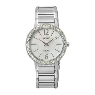 Front view of Seiko SUP467P1 Watch on white background