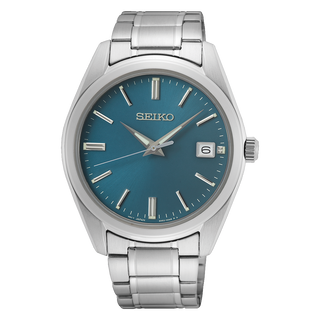 Front view of Seiko SUR525P1 Watch on white background