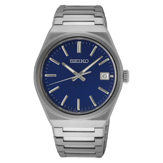Front view of Seiko SUR555P1 Watch on white background