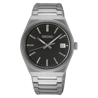 Front view of Seiko SUR557P1 Watch on white background