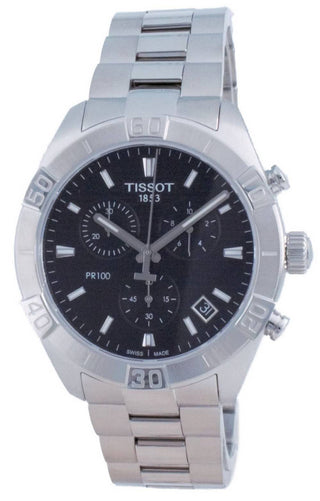 Front view of Tissot Chronograph T101.617.11.051.00 Mens Watch on white background