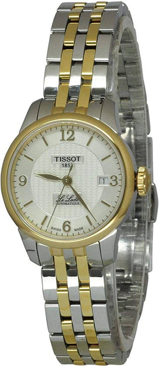 Front view of Tissot T41.2.183.34 Womens Watch on white background