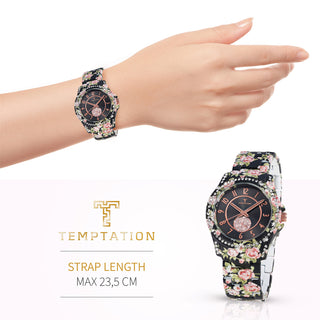 Angle shot of Temptation TEA-2015-08 Womens Watch on white background