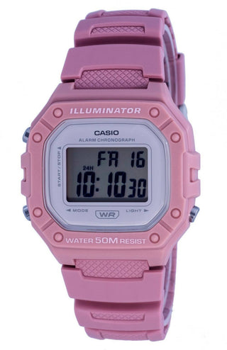 Front view of Casio Sport Collection W-218HC-4A Resin Womens Watch on white background