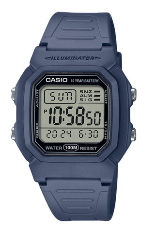 Front view of Casio W-800H-2AV Mens Watch on white background