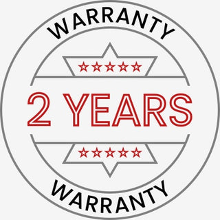 Free two year warranty badge